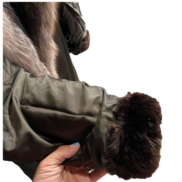 Vintage Beautiful Full Length Mahogany Mink Fur Coat Jacket Medium - Picture 13 of 13